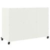 vidaXL Sideboard White Cold-rolled steel Medium Sideboard Rectangular
