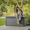 Keter Outdoor Storage Box Gray Polypropylene Large Storage