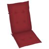 vidaXL Reclining Patio Chairs with Cushions 4 pcs Solid Teak Wood