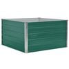 vidaXL Raised Garden Bed Green Galvanized Steel 39.4 x 39.4 x 17.7 in