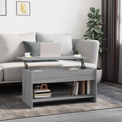 vidaXL Coffee Table Gray Sonoma 40.2"x19.7"x20.7" Engineered Wood