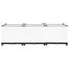 vidaXL Raised Bed White Polypropylene 47.2 x 15.7 x 15.0 in Durable