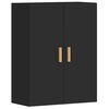 vidaXL Wall Mounted Cabinet Set of 2 Black