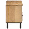 vidaXL TV Cabinet Natural Solid Mango Wood, Iron Medium TV Cabinet