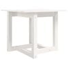 vidaXL Coffee Table White Solid pine wood 19.7x19.7x17.7in Durable