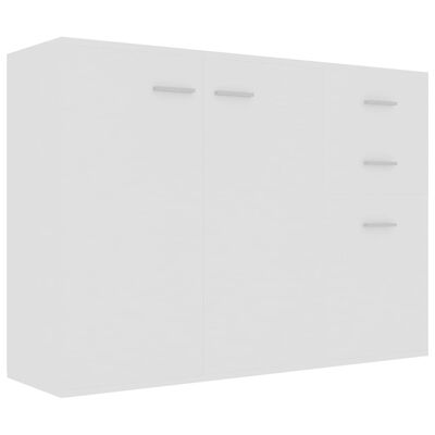 vidaXL Sideboard White 41.3"x11.8"x29.5" Engineered Wood
