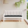 vidaXL Garden Bench Cushion Black Oxford fabric 59.1 x 19.7 x 2.8 in