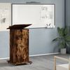 vidaXL Lectern Smoked oak Engineered wood 21.7x21.7x42.1 in Tiltable