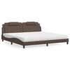 vidaXL Bed Brown, White