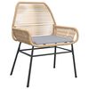 vidaXL Garden Chair Brown PE rattan UV-resistant materials Garden Chair