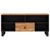 vidaXL TV Cabinet Natural wood and black
