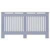 vidaXL Radiator Cover Anthracite 59.8"x7.5"x32.1" MDF