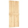 vidaXL Sliding Door with Hardware Set 35.4x82.7" Solid Wood Pine