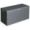 ProGarden Outdoor Storage Box Gray Polypropylene Large Water-resistant