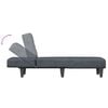 vidaXL Chaise Lounge Dark grey Velvet, plywood One size