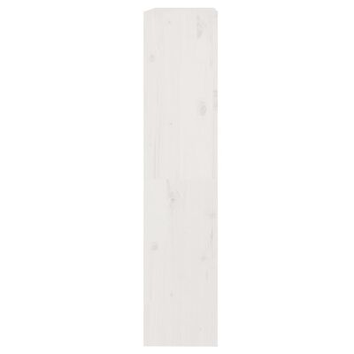 vidaXL Book Cabinet/Room Divider White 31.5"x11.8"x53.3" Solid Wood Pine