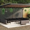 vidaXL Garden Lounge Set Dark Grey