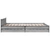 vidaXL Bed Frame Grey Sonoma Engineered wood, steel 120 x 79 in