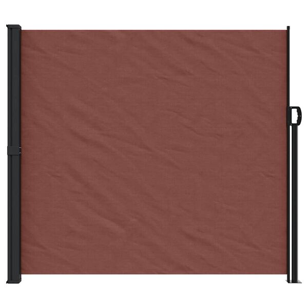 vidaXL Retractable Side Awning Brown