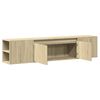 vidaXL TV Wall Cabinet Sonoma oak Engineered wood 70.9 x 12.2 x 15.6 in