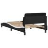 vidaXL Bed Frame Black and White
