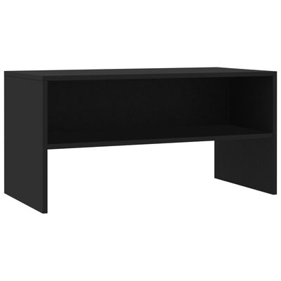 vidaXL TV Stand Black 31.5"x15.7"x15.7" Engineered Wood