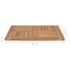 vidaXL Table Top Teak Solid Teak Wood 23.6x23.6 in Durable