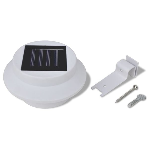 vidaXL Solar Lamp Set of 6 White Durable plastic Small Solar