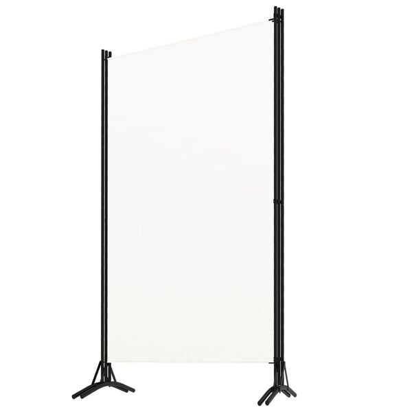 vidaXL 3-Panel Room Divider White 102.4"x70.9" Fabric