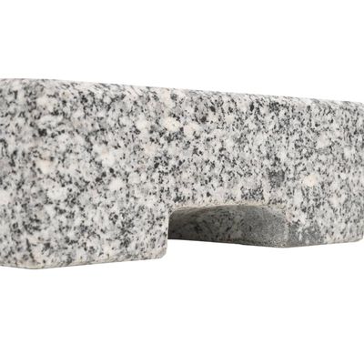 vidaXL Parasol Base Granite Rectangular 55.1 lb