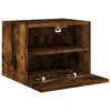 vidaXL TV Wall Cabinet Set of 2 Smoked oak Engineered wood Medium