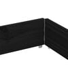 vidaXL Garden Planter Black Solid pine wood, Galvanized hinges
