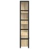 vidaXL Bookshelf Sonoma Oak 31.50 x 11.81 x 61.22 in Engineered Wood