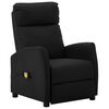 vidaXL Massage Chair Black Faux leather Standard Adjustable Armrests
