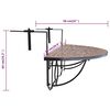 vidaXL Garden Table Terracotta and Black Iron and Ceramic