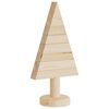 vidaXL Wooden Christmas Tree Natural wood Solid pine wood Small Foldable