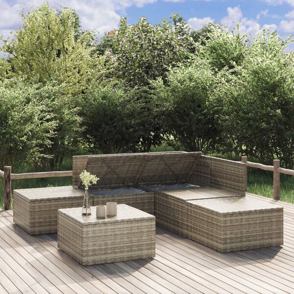 vidaXL Garden Lounge Set Grey