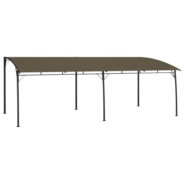 vidaXL Sunshade Awning Taupe Powder-coated steel, fabric (100% polyester)