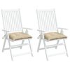 vidaXL Pallet Cushion Set of 2 Beige Oxford fabric (100% polyester)