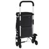 vidaXL Shopping Trolley Folding Black 47 x 39 x 100.5 cm Oxford Fabric