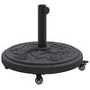 vidaXL Parasol Base Black Ø38-48 mm Polyethylene, concrete, and iron