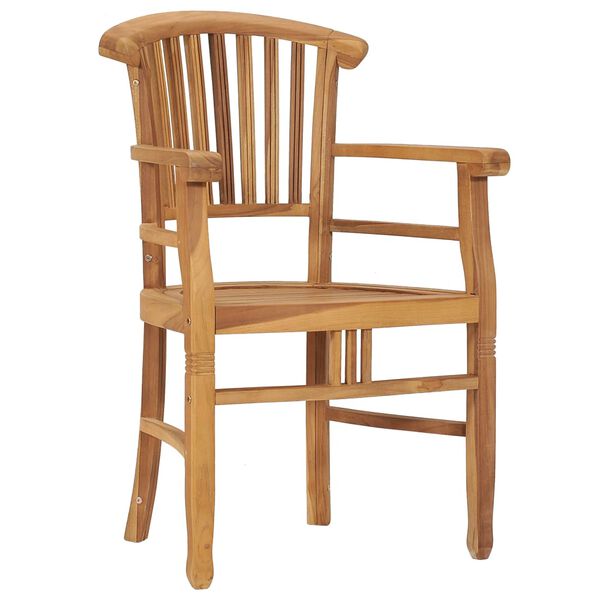 vidaXL Garden Dining Set Teak Solid Teak Wood 5 Piece Set Durable