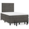 vidaXL Box Spring Bed Dark grey