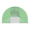 vidaXL Greenhouse Green 140 g/m² PE mesh fabric, galvanized steel