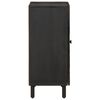 vidaXL Side Cabinet Black Solid Mango Wood, Engineered Wood, Iron