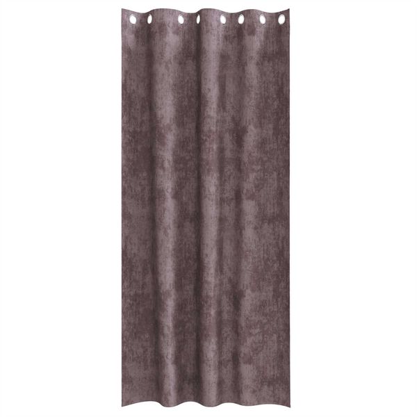 vidaXL Velvet Curtains 2 pcs Brown 102.36 x 55.12 in Velvet