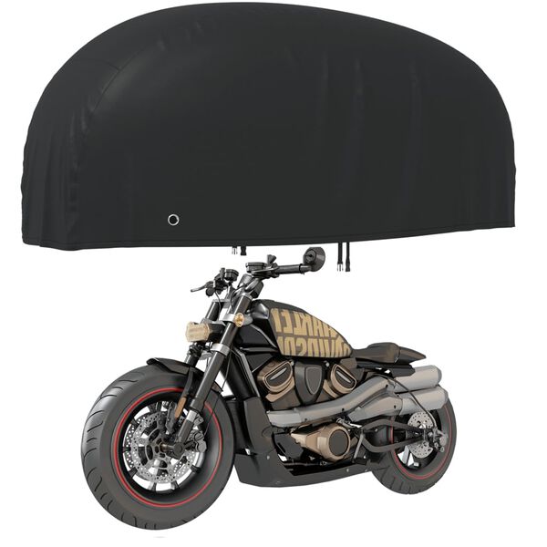 vidaXL Motorcycle Covers 2 pcs 90.6"x37.4"x49.2" 210D Oxford Fabric