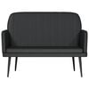 vidaXL Bench Black Faux Leather Standard Durable Bench Rectangular