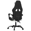 vidaXL Gaming Chair Black and white Faux leather, metal, plywood, foam