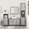 vidaXL Bathroom Sink Cabinet Grey sonoma Engineered wood, metal Medium